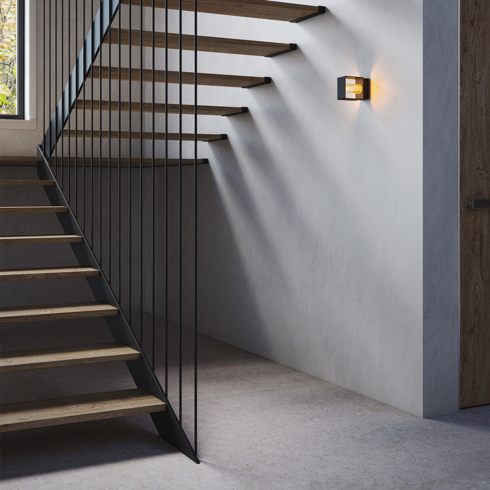 Frame LED Wall Light in stairway.