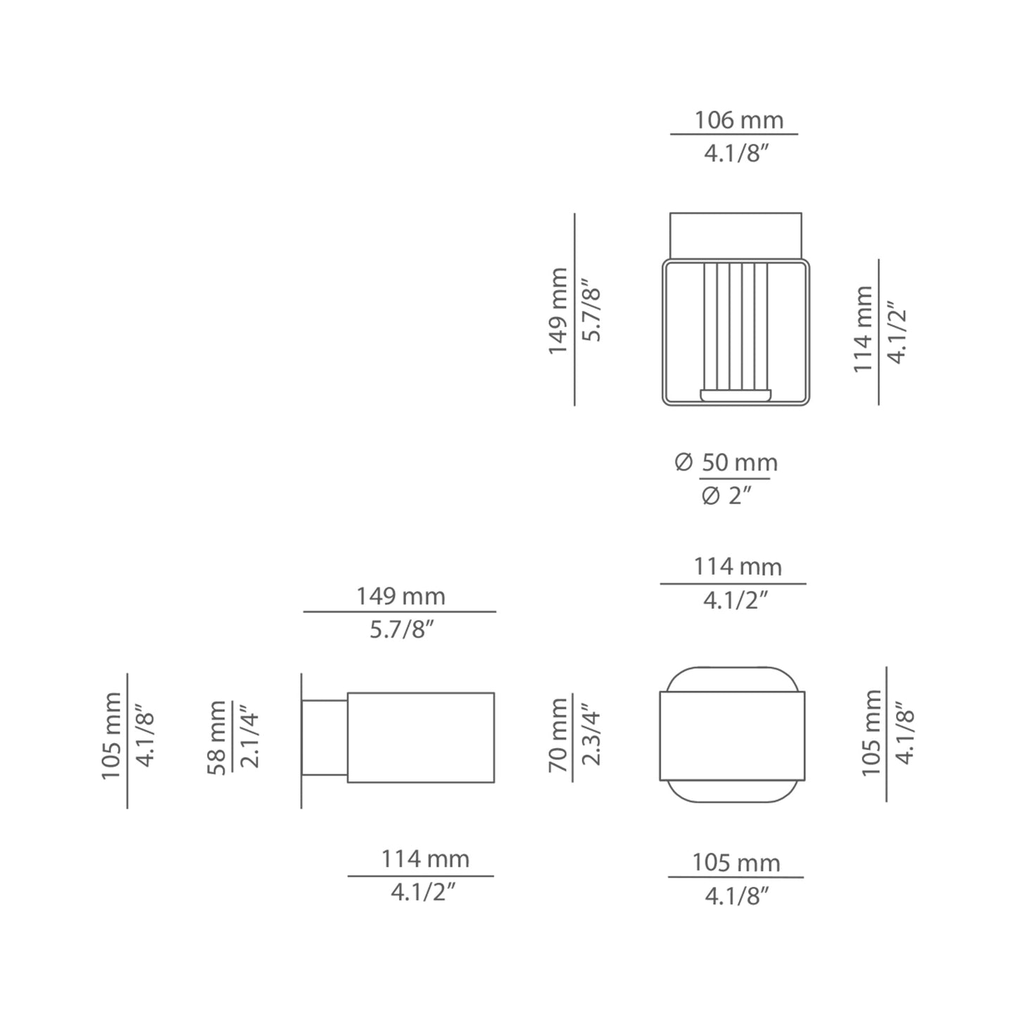 Frame LED Wall Light in Detail.