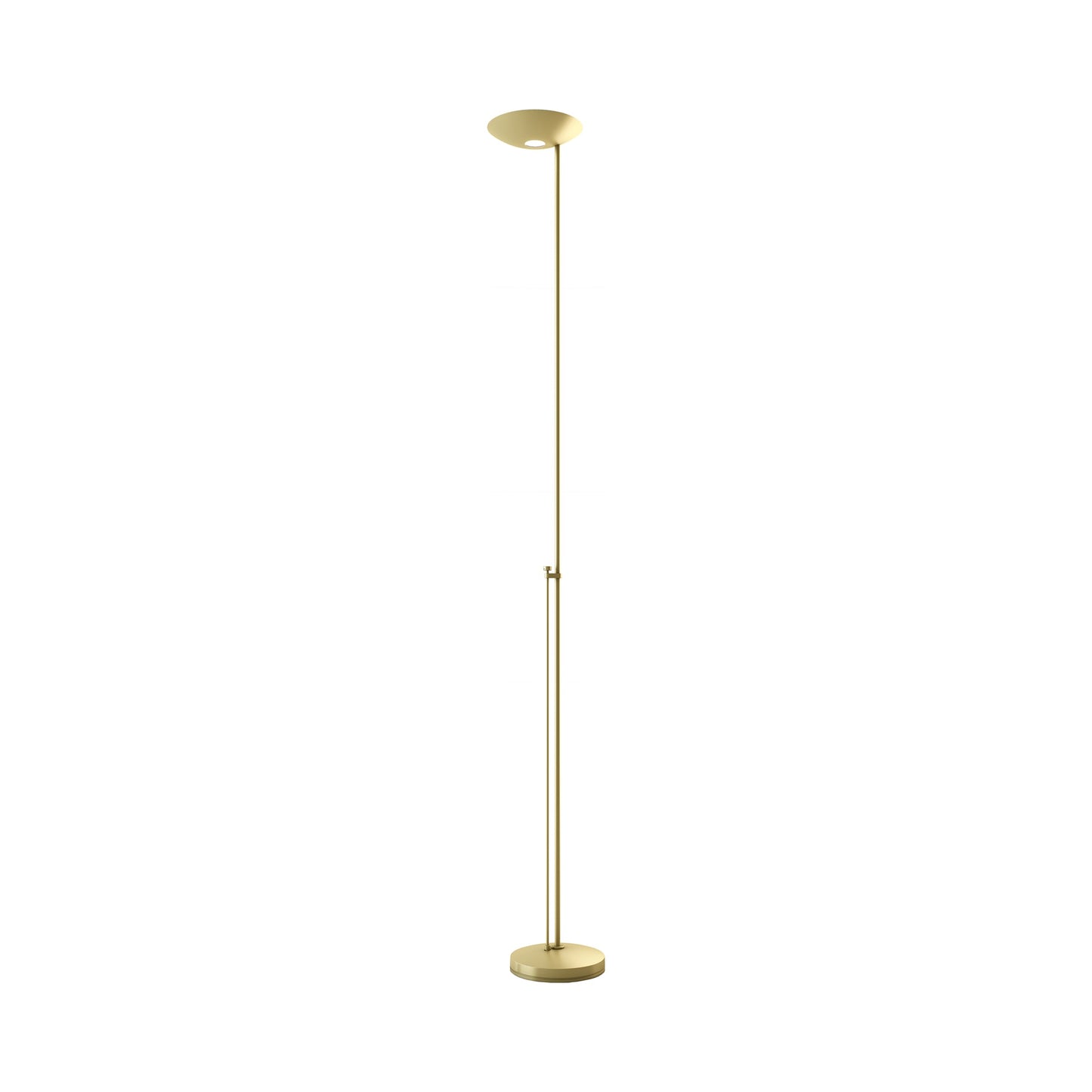 Icons Floor Lamp in Satin Gold.