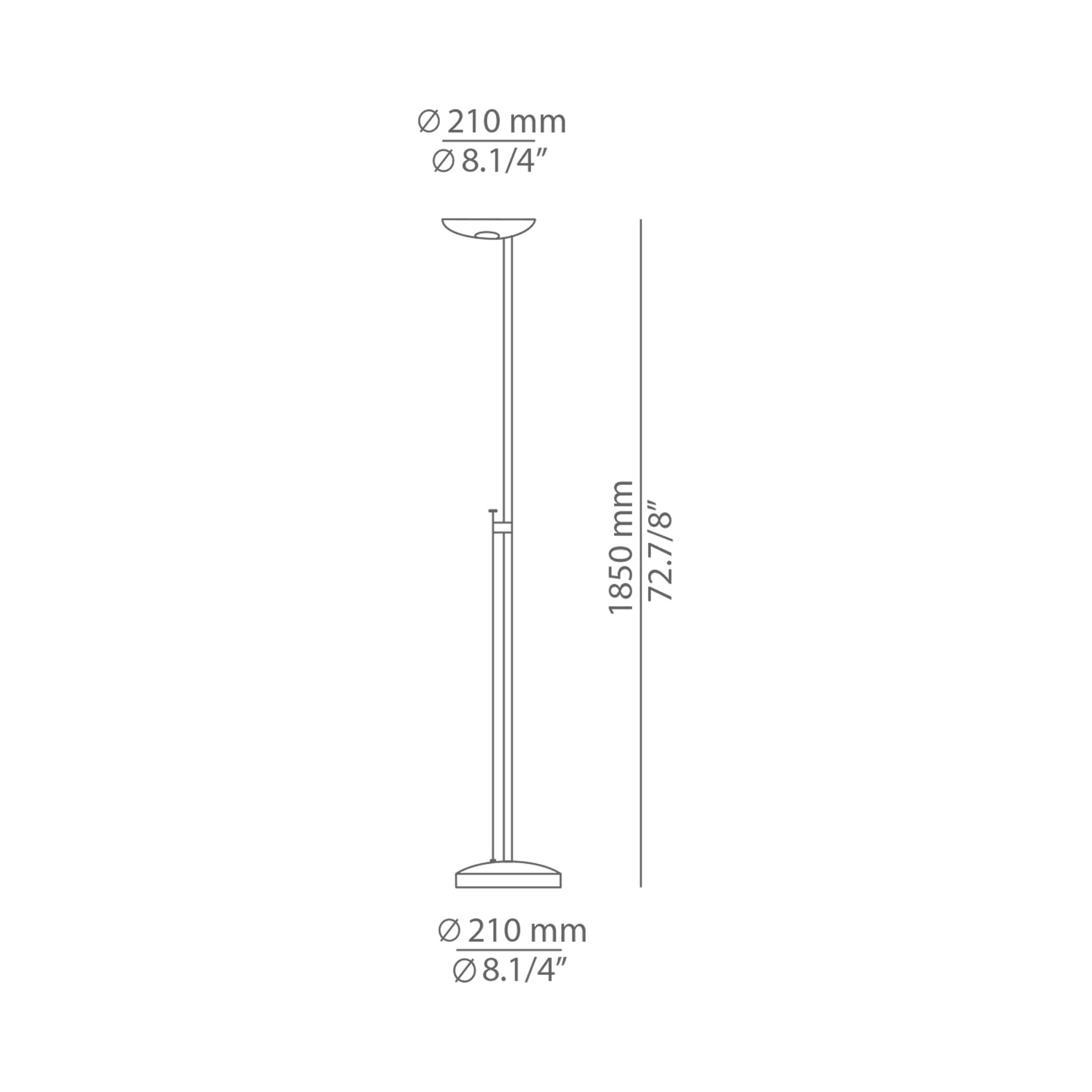 Icons Floor Lamp - line drawing.