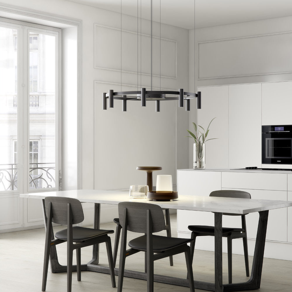 Laverd LED Pendant Light in dining room.