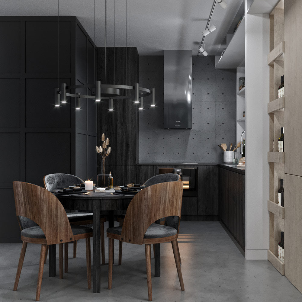 Laverd LED Pendant Light in dining room.