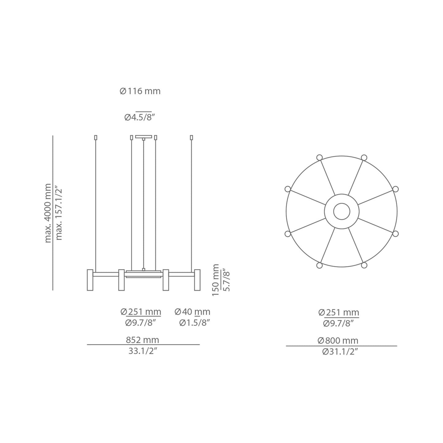 Laverd LED Pendant Light in Detail.