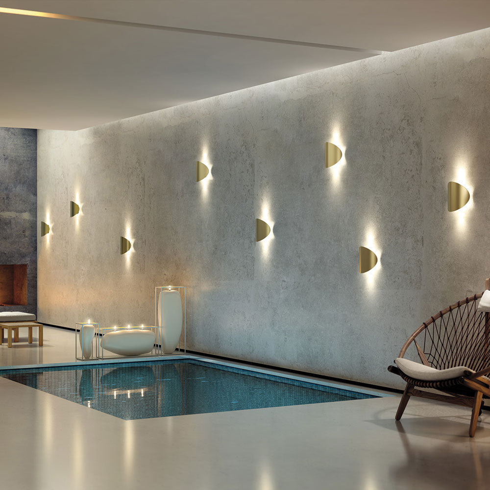 Lune LED Wall Light in living room.