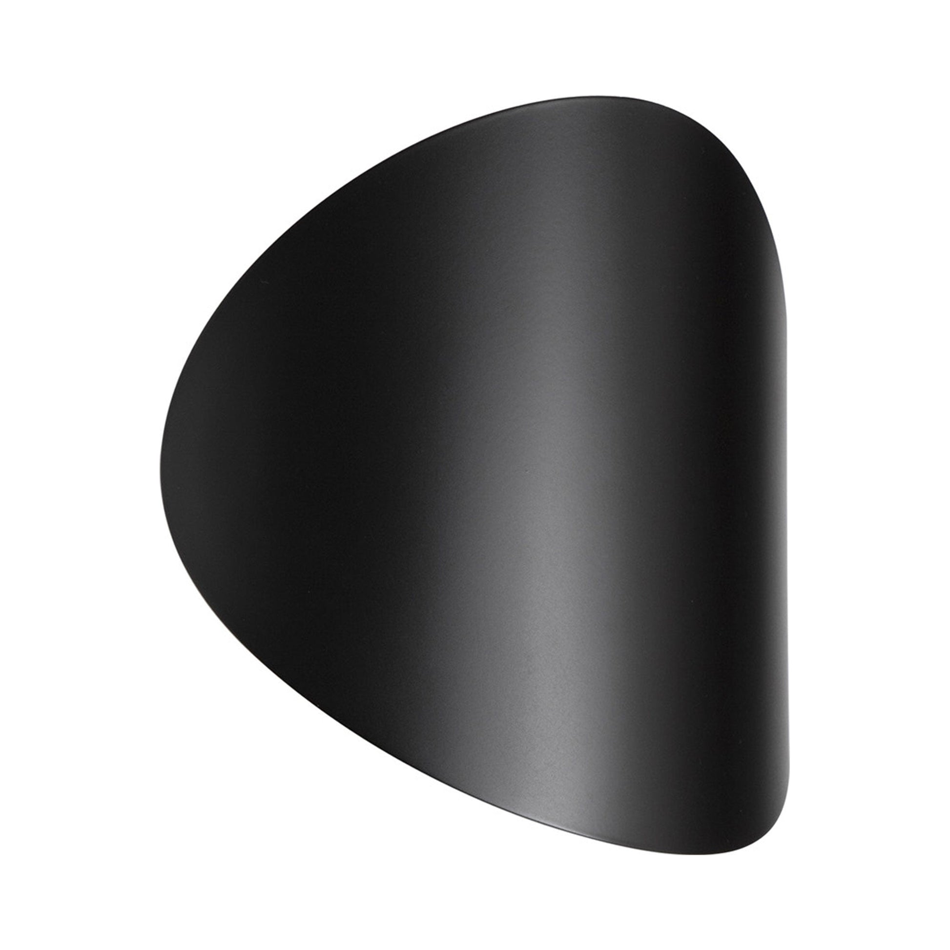 Lune Outdoor LED Wall Light in Black.