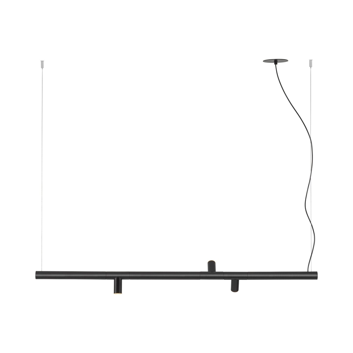 Morse LED Pendant Light in Black.
