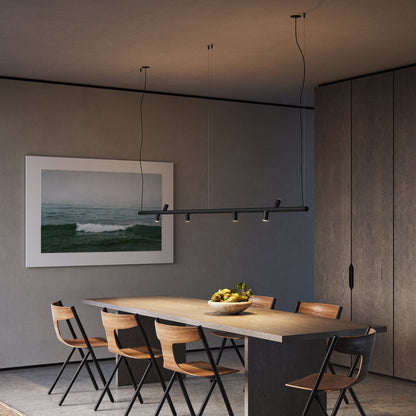 Morse LED Pendant Light in dining room.