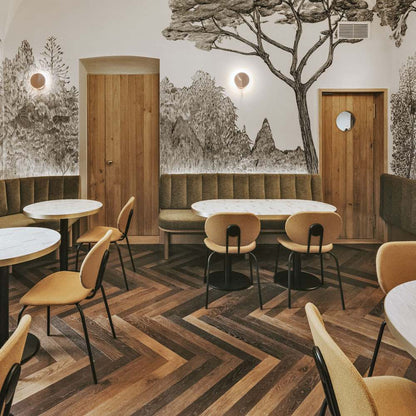 Obs LED Wall Light in restaurant.