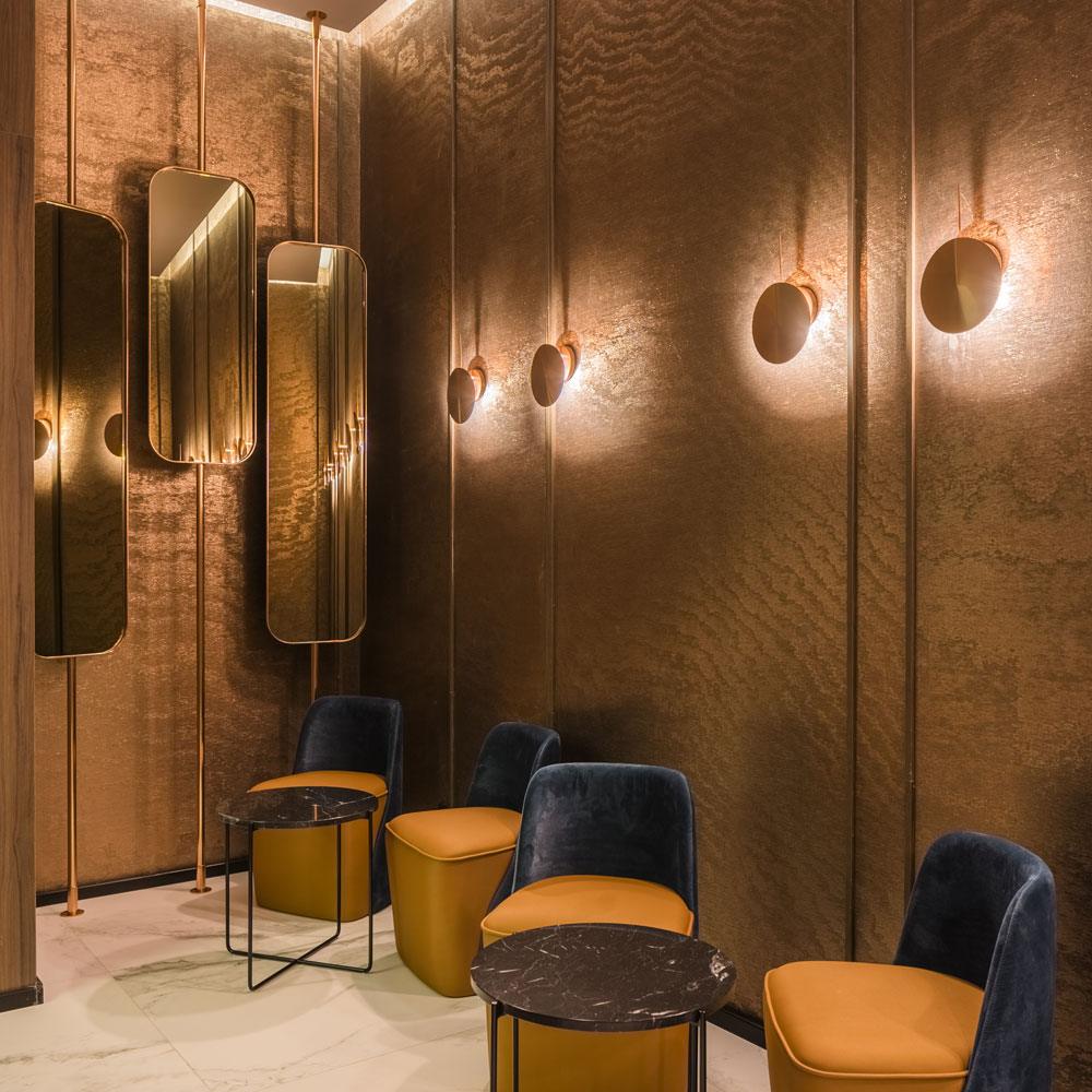 Obs LED Wall Light in restaurant.