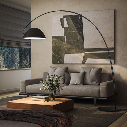 Pluma Floor Lamp in living room.