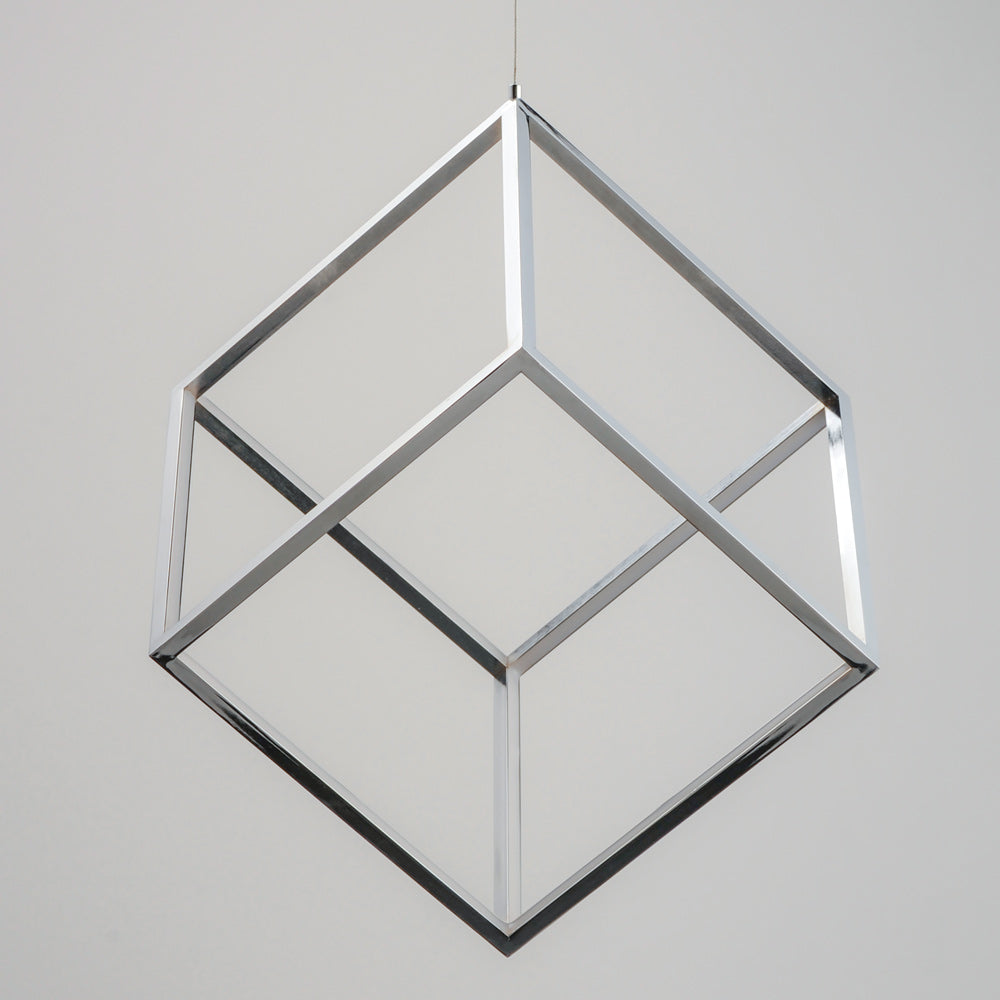 4 Square LED Pendant Light in Detail.