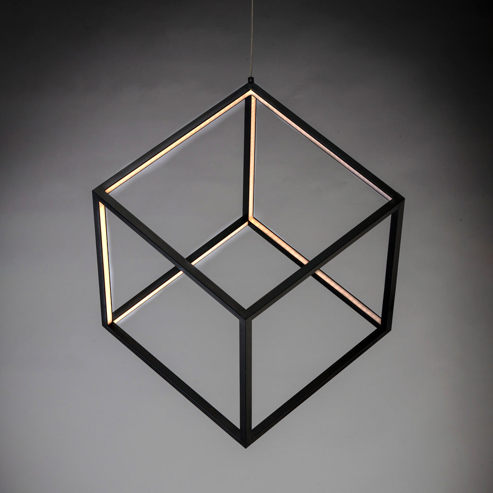4 Square LED Pendant Light in Detail.