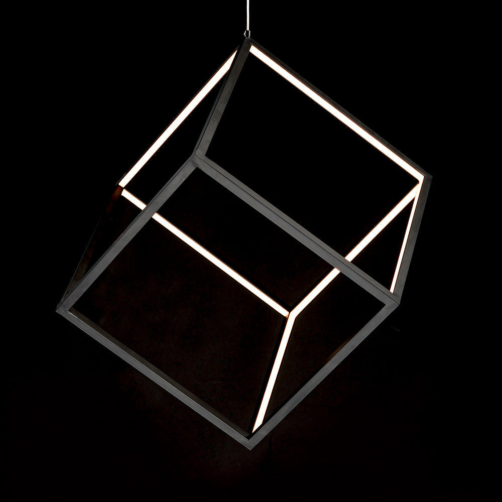 4 Square LED Pendant Light in Detail.