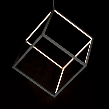 4 Square LED Pendant Light in Detail.