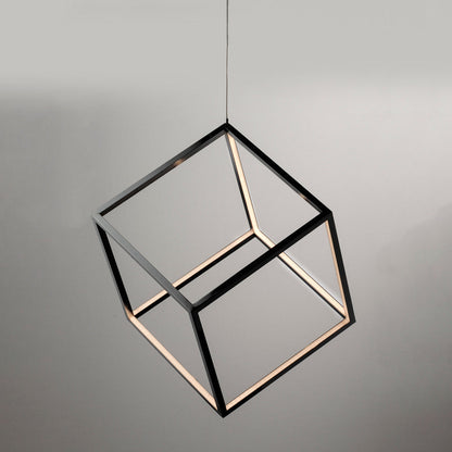 4 Square LED Pendant Light in Detail.