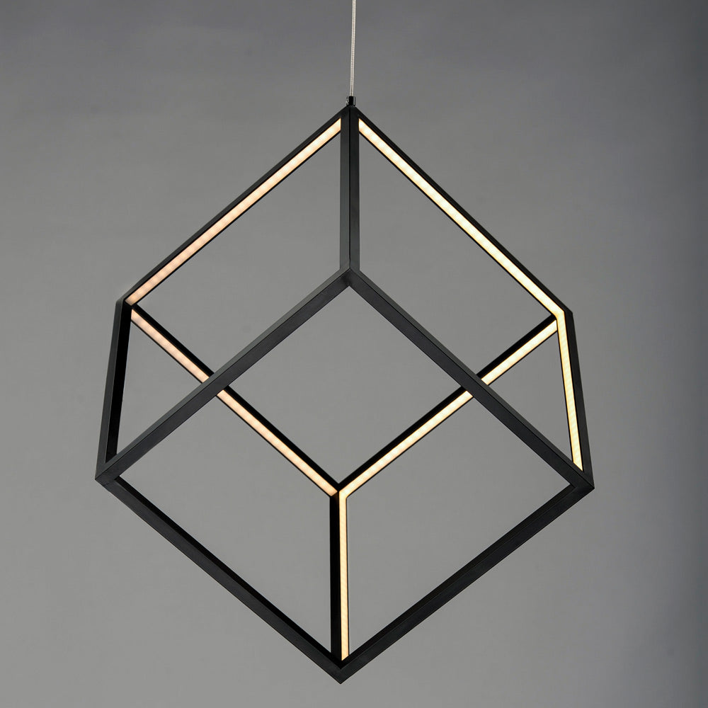 4 Square LED Pendant Light in Detail.