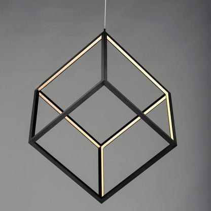 4 Square LED Pendant Light in Detail.