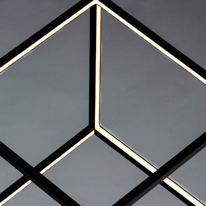 4 Square LED Pendant Light in Detail.