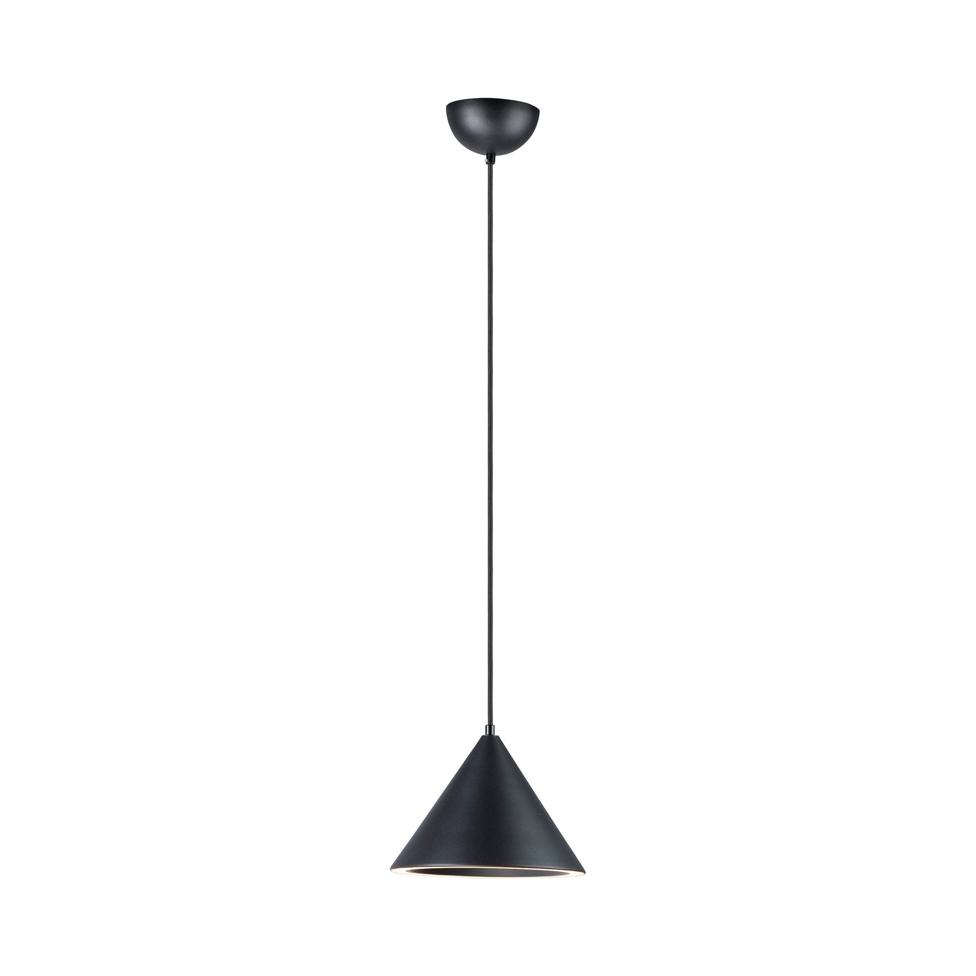 Abyss LED Mini Pendant Light in Black.