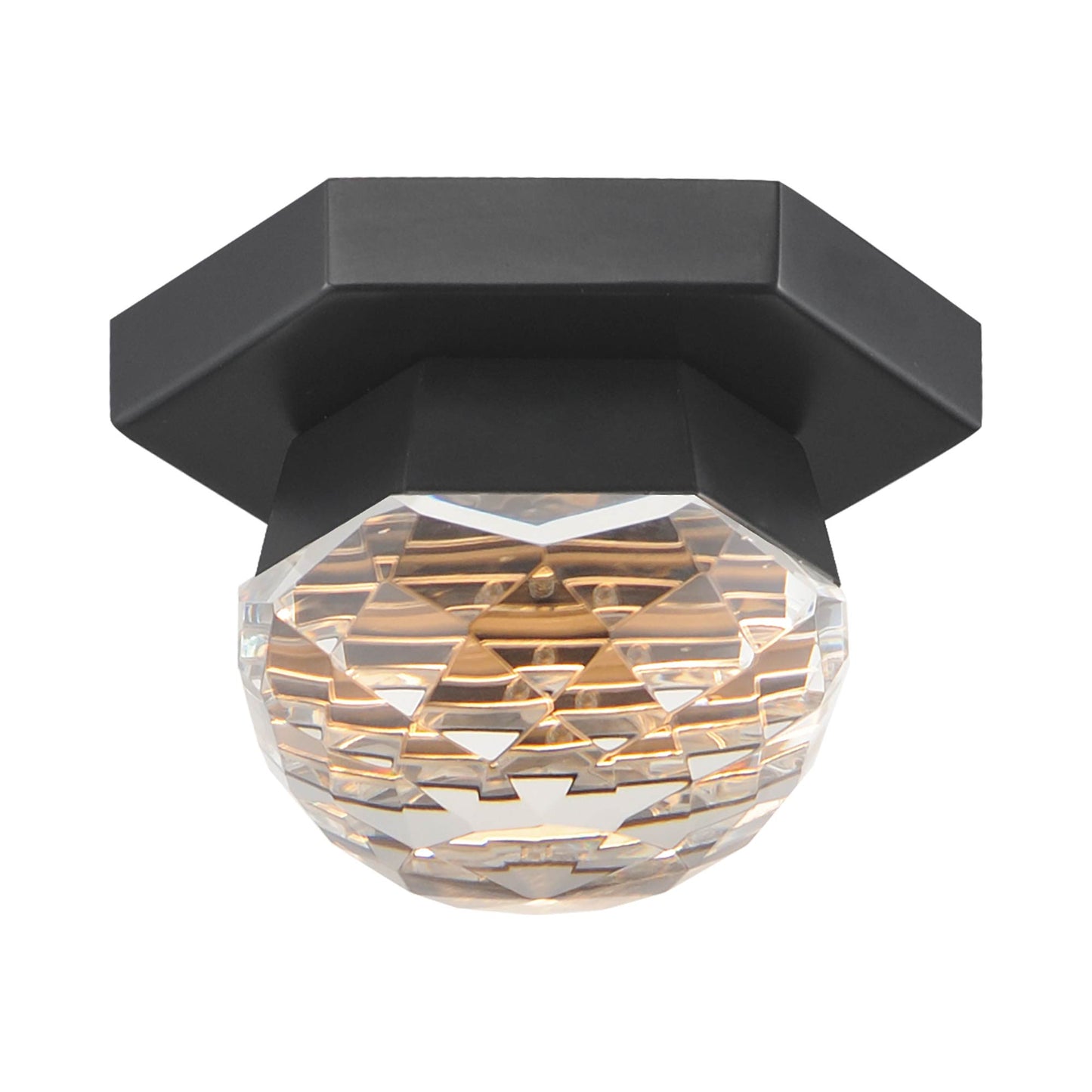 Allumettes LED Flush Mount Ceiling Light in Black.