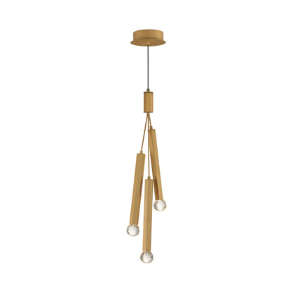 Allumettes LED Pendant Light in Gold (3-Light).