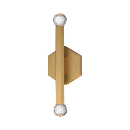 Allumettes LED Wall Light in Gold.