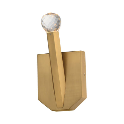 Allumettes Single LED Wall Light in Gold.