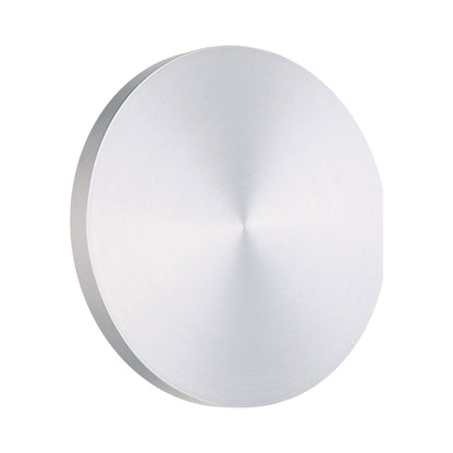 Alumilux Dish Outdoor LED Wall Light in Satin Aluminum.