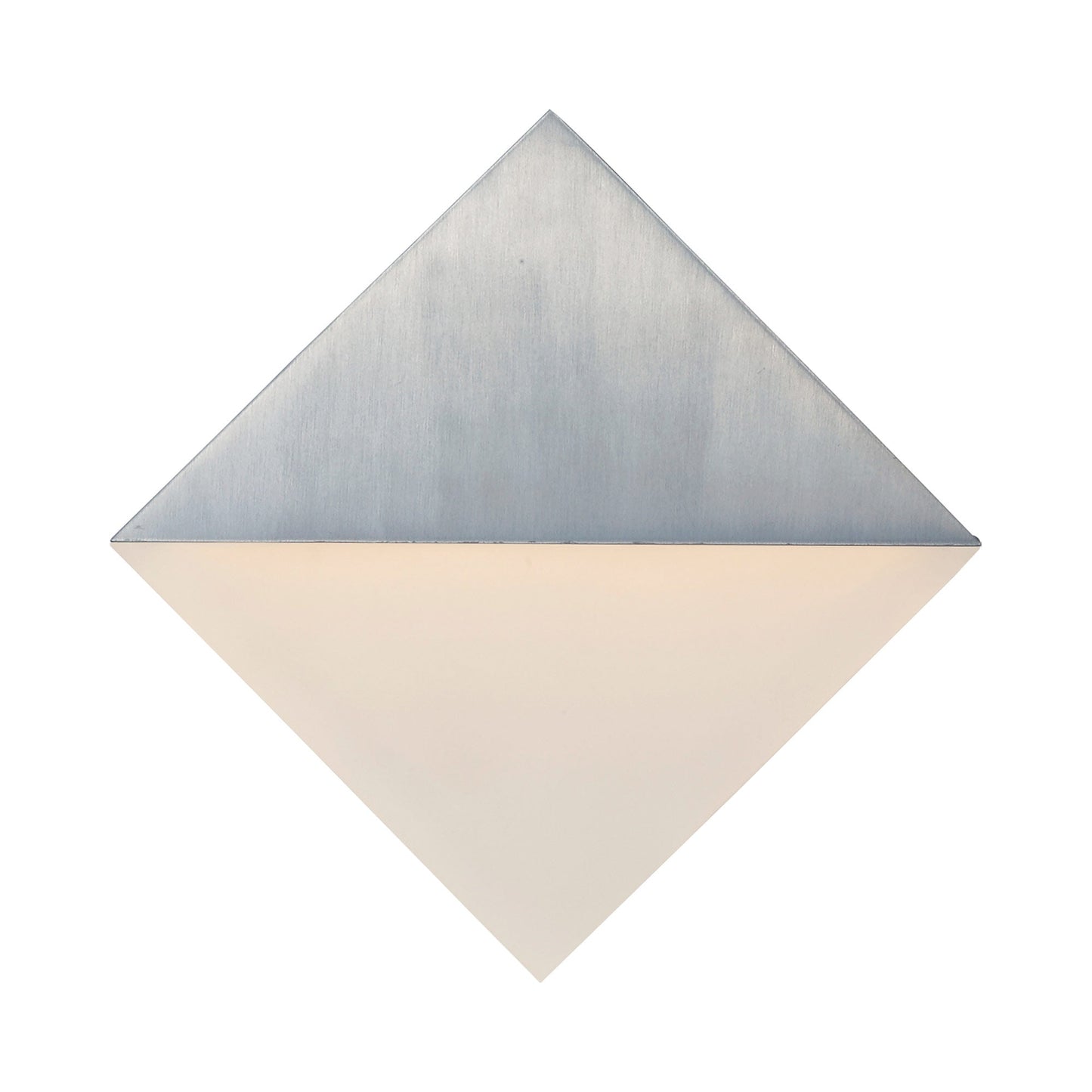 Alumilux Glow Outdoor LED Wall Light in Satin Aluminum.