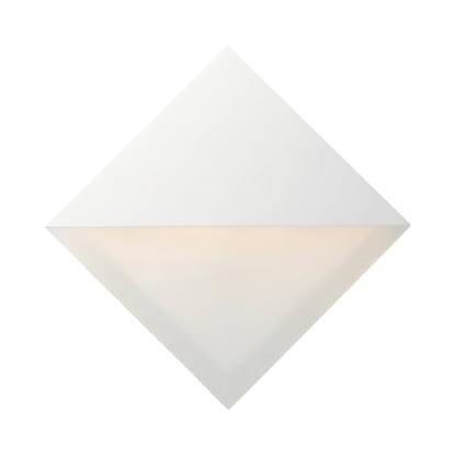 Alumilux Glow Outdoor LED Wall Light in White.