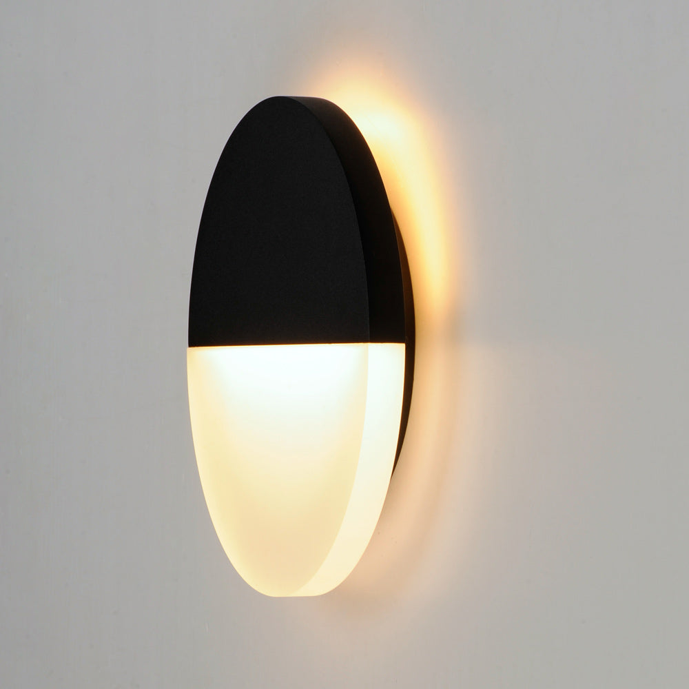 Alumilux Glow Round Outdoor LED Wall Light in Detail.