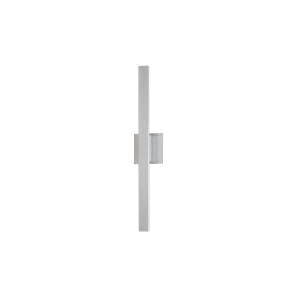 Alumilux Line Outdoor LED Wall Light in Satin Aluminum (24-Inch/3000K).