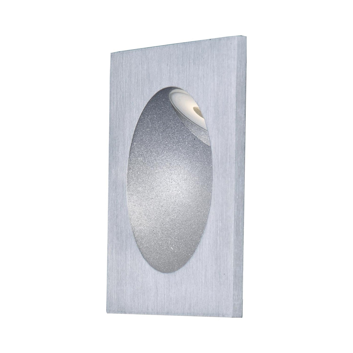 Alumilux Outdoor LED Step Light in Satin Aluminum.