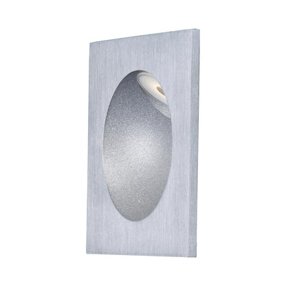 Alumilux Outdoor LED Step Light in Satin Aluminum.