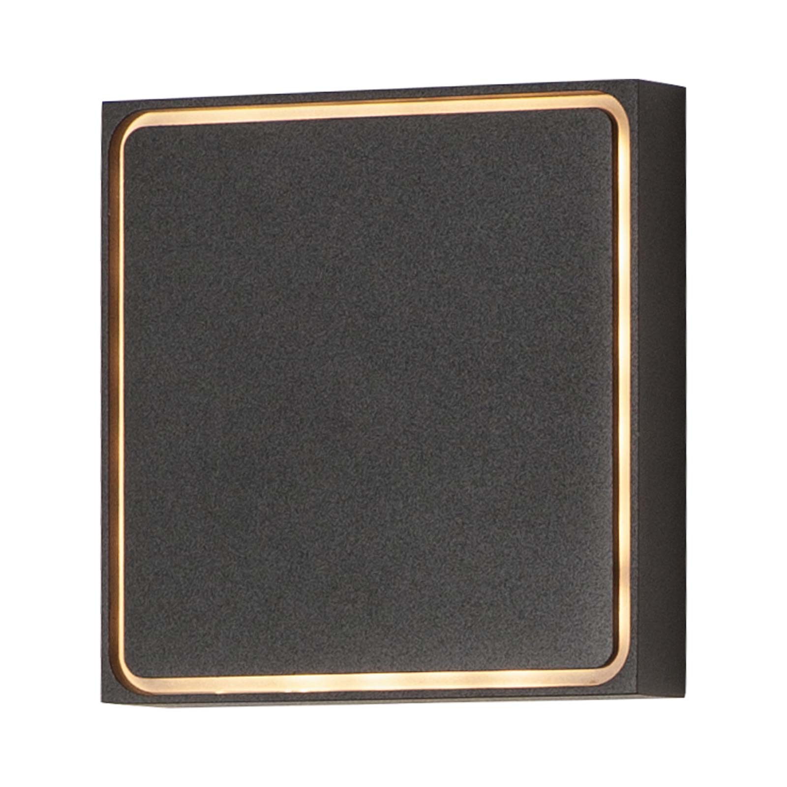Alumilux Outline Outdoor LED Wall Light in Black.