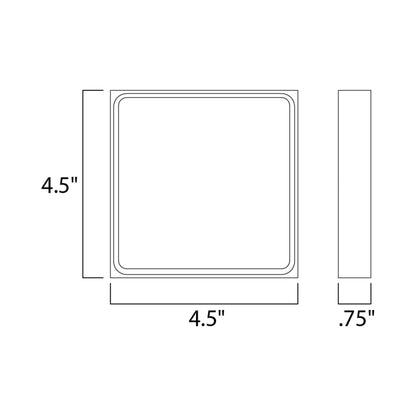 Alumilux Outline Outdoor LED Wall Light - line draiwng.