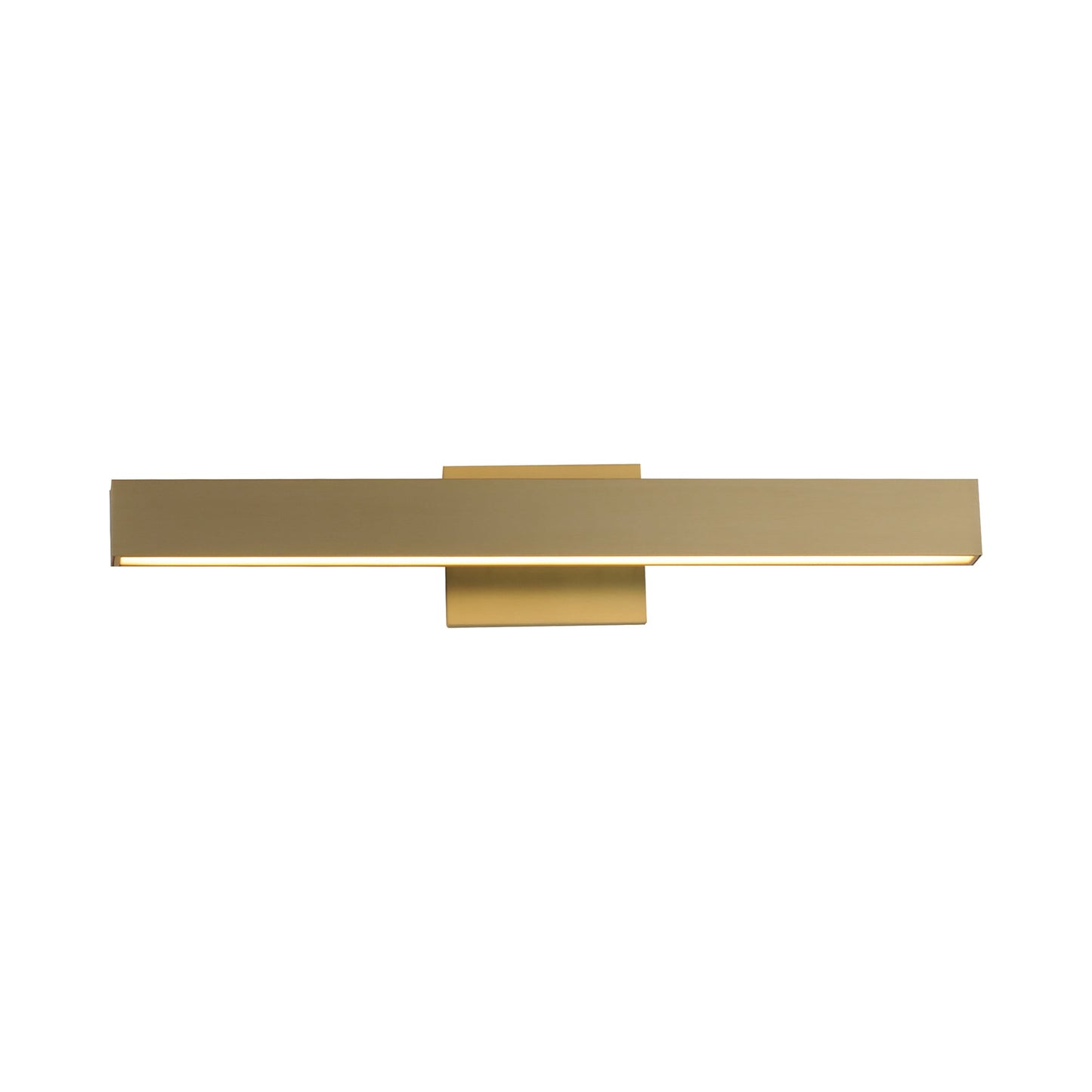 Alumilux Sideline LED Bath Vanity Light in Satin Brass (24-Inch).