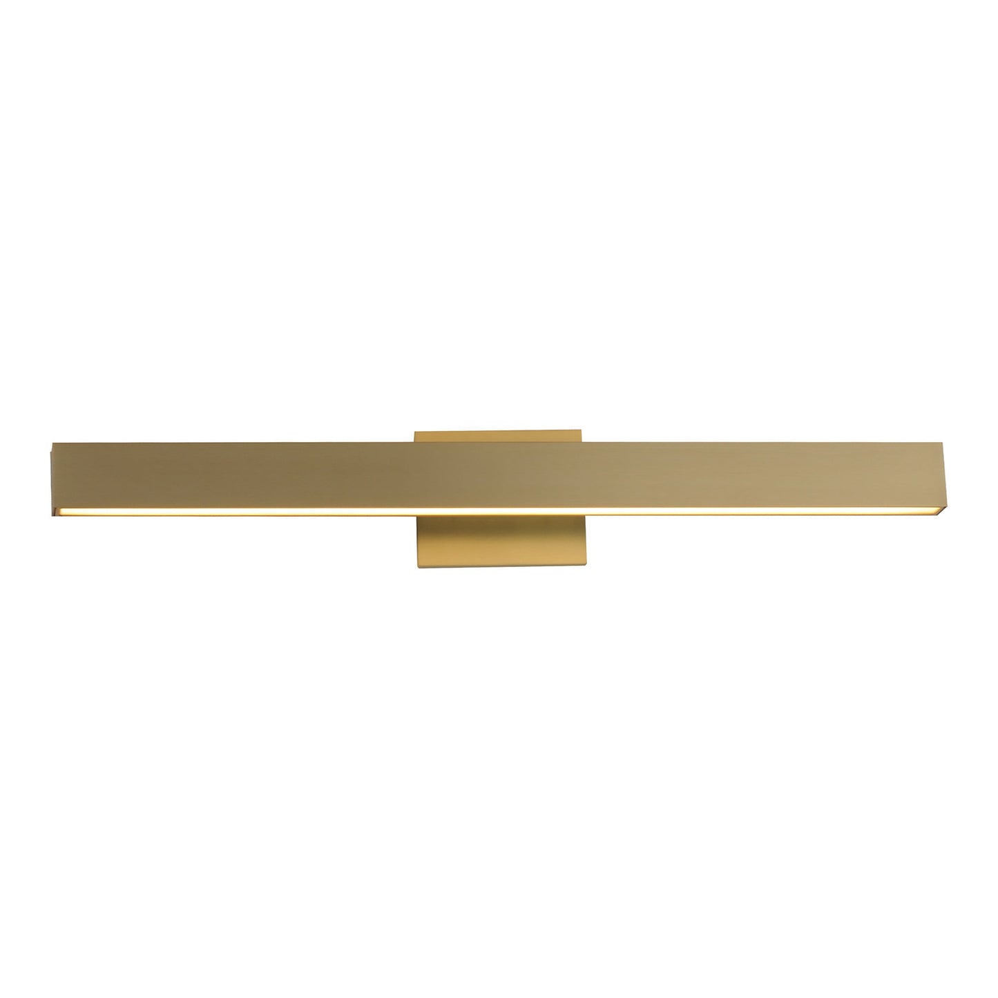 Alumilux Sideline LED Bath Vanity Light in Satin Brass (30-Inch).
