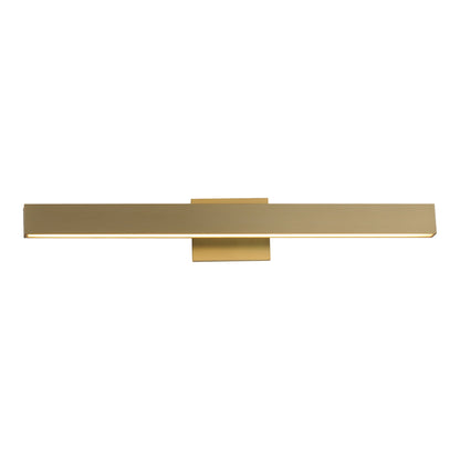 Alumilux Sideline LED Bath Vanity Light in Satin Brass (30-Inch).
