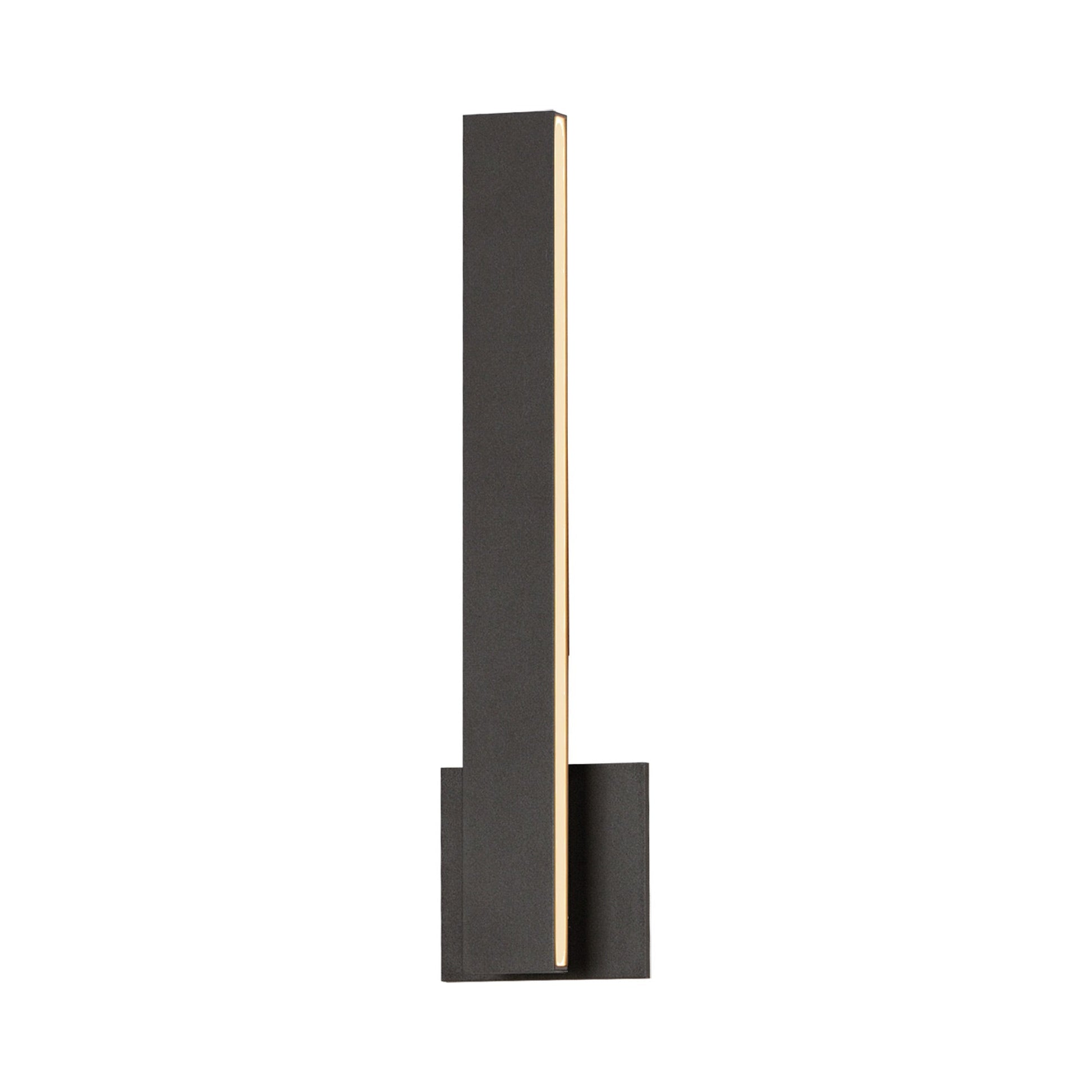 Alumilux Sideline Vertical Outdoor LED Wall Light in Architectural Bronze.