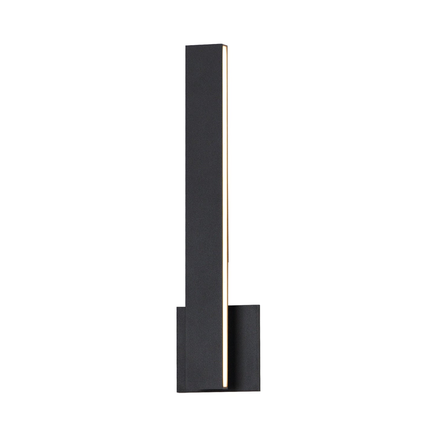 Alumilux Sideline Vertical Outdoor LED Wall Light in Black.