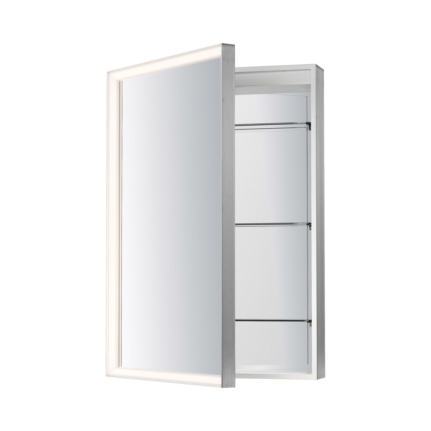 Bevel Cabinet LED Wall Mirror in Detail.