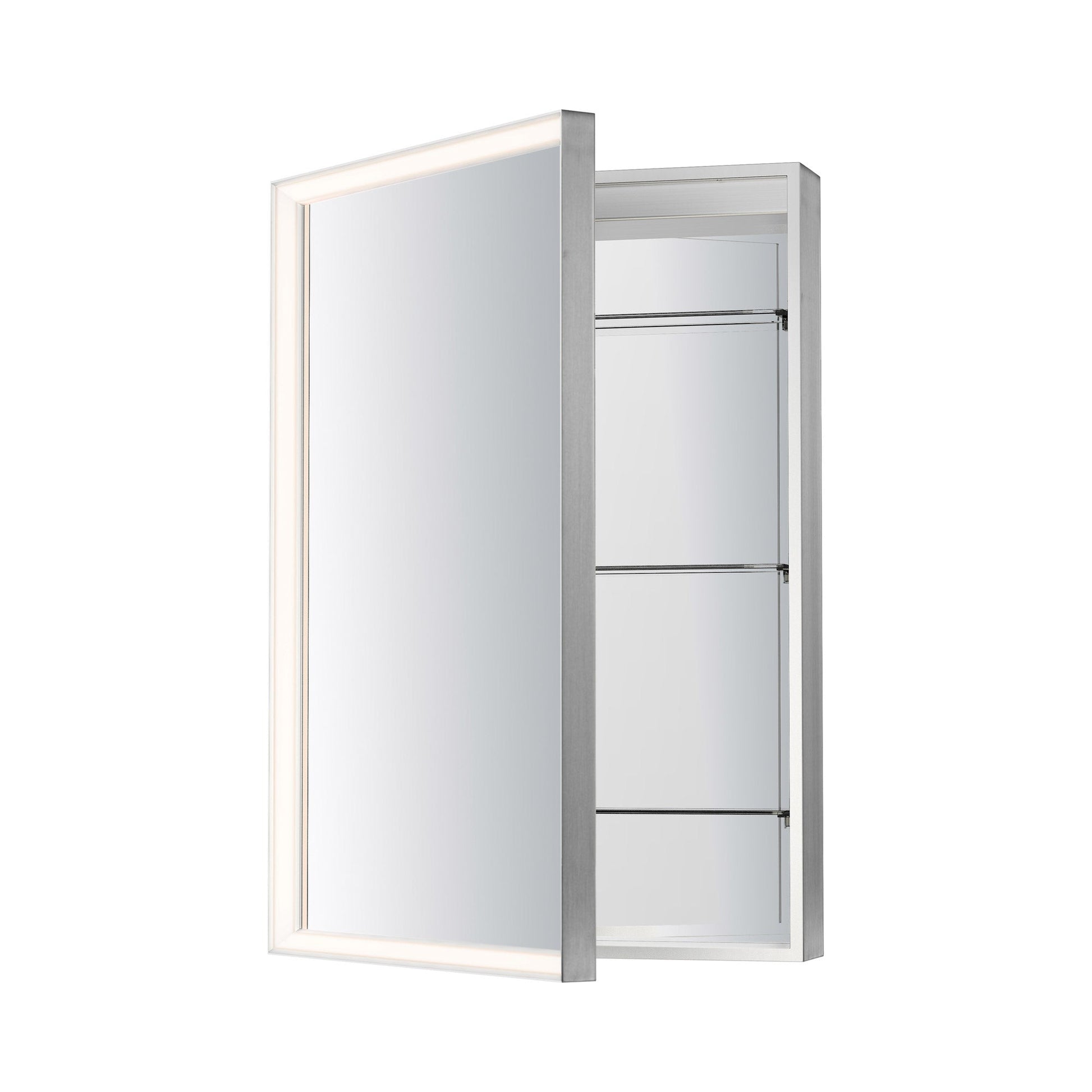 Bevel Cabinet LED Wall Mirror in Detail.