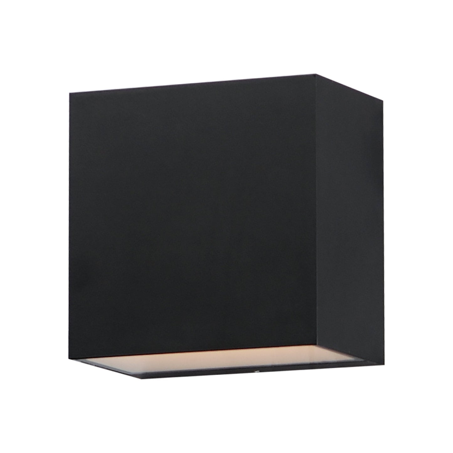 Blok Cube Outdoor LED Wall Light in Black (4.75-Inch).