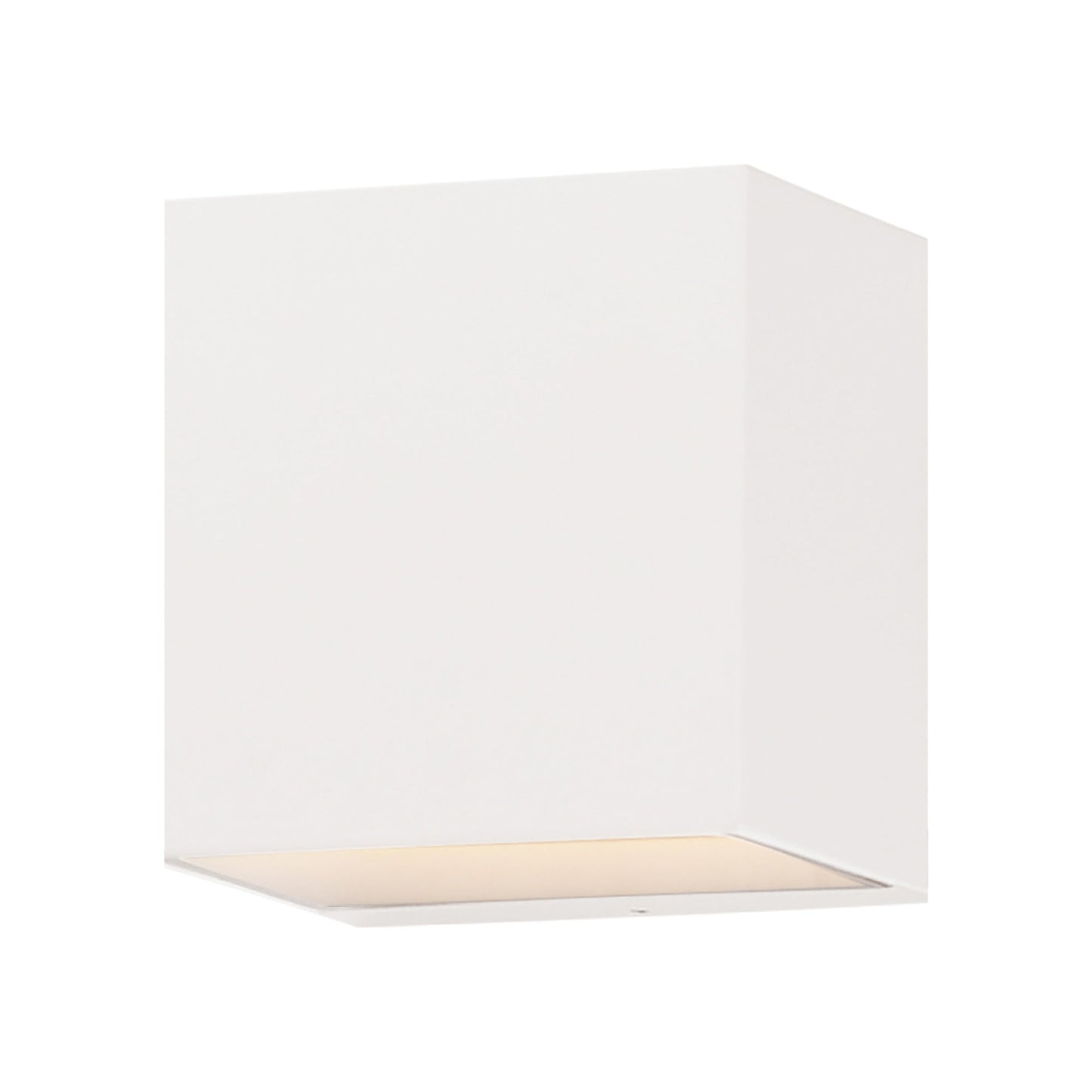 Blok Cube Outdoor LED Wall Light in White (4.75-Inch).