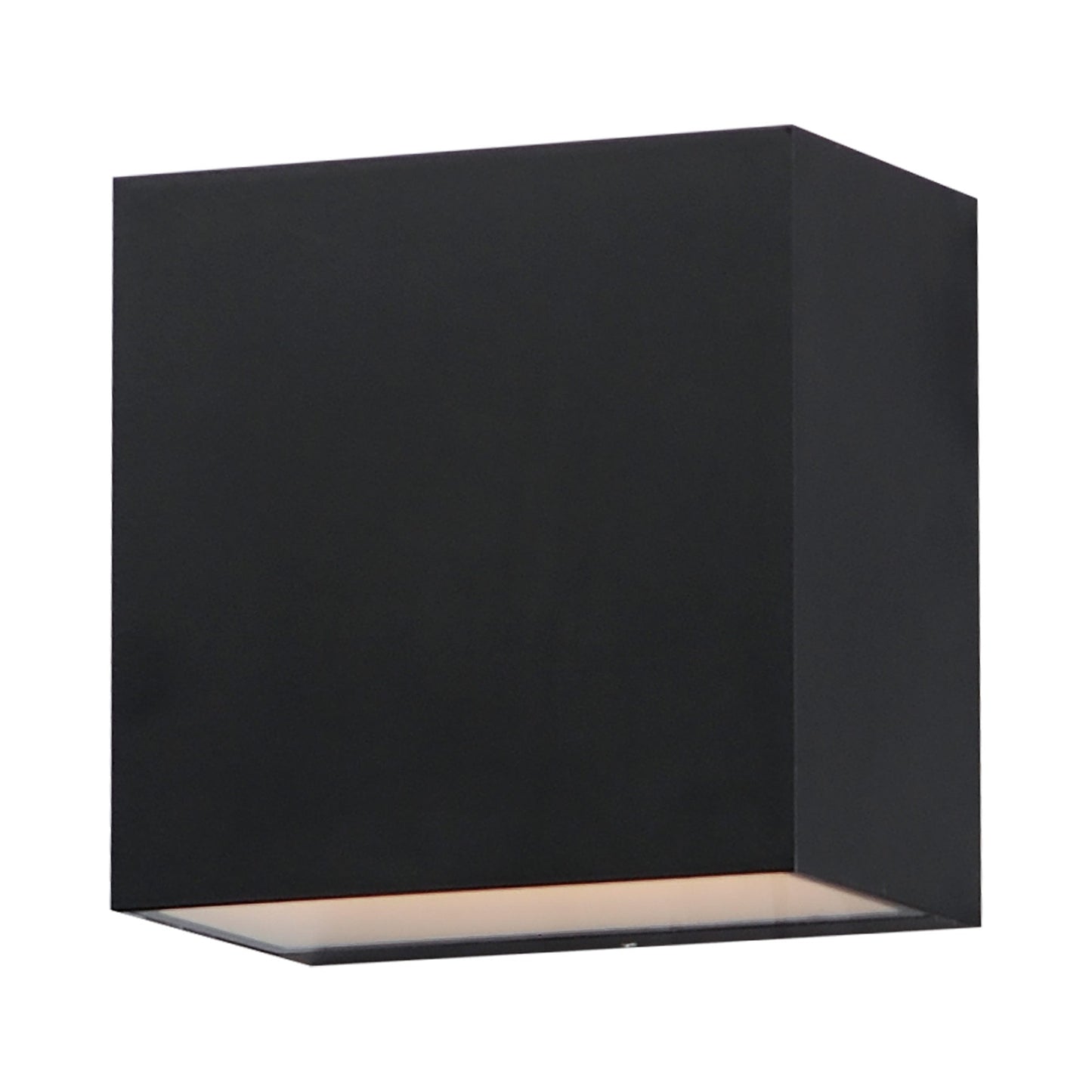 Blok Cube Outdoor LED Wall Light in Black (6.25-Inch).