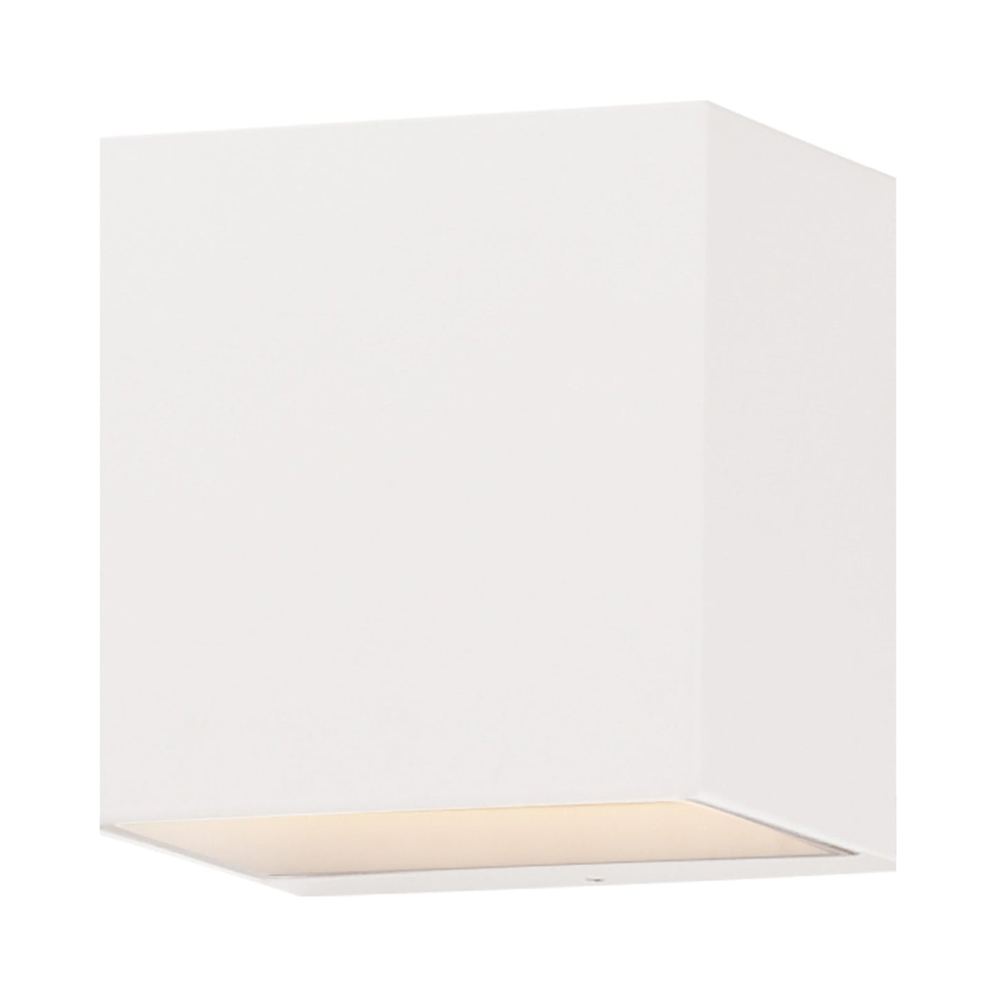 Blok Cube Outdoor LED Wall Light in White (6.25-Inch).