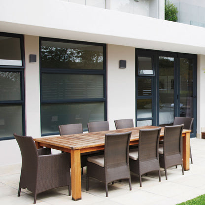Blok Cube Outdoor LED Wall Light in Outside Area.
