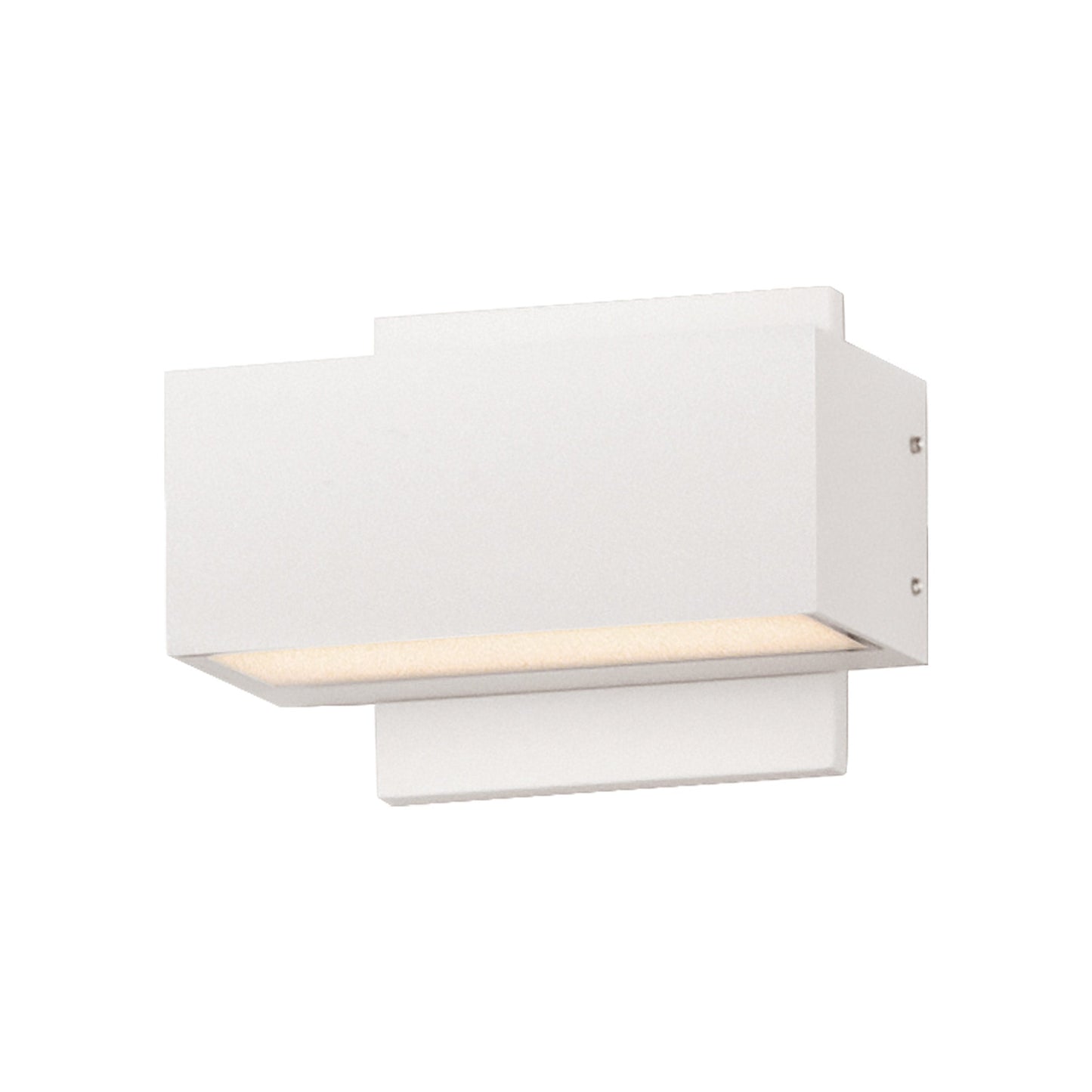 Blok Outdoor LED Wall Light in White (6.75-Inch).