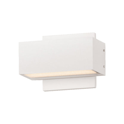 Blok Outdoor LED Wall Light in White (6.75-Inch).